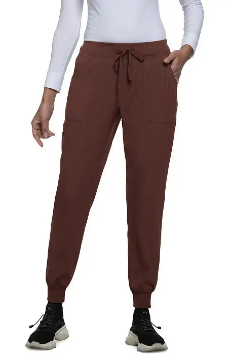 Koi Scrubs Fierce Jogger Brown Taupe | scrub-supply.com