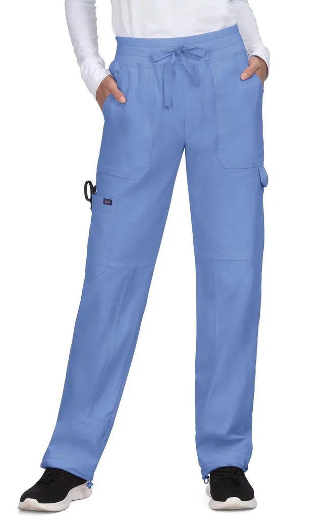 Koi Scrubs Stretch Alma Pant True Ceil | scrub-supply.com