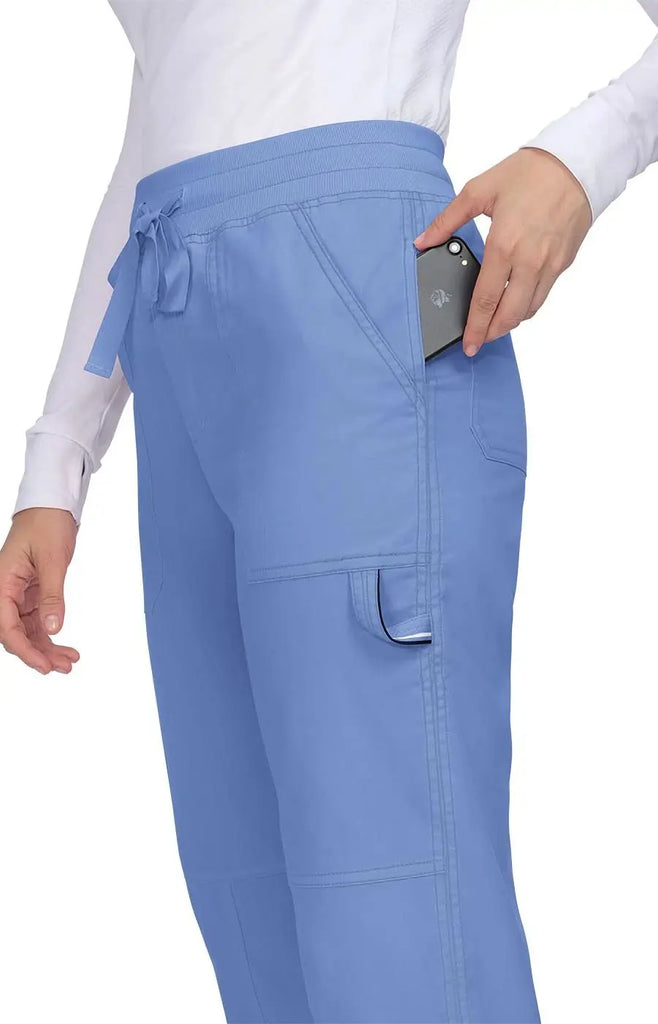 Koi Scrubs Stretch Alma Pant True Ceil | scrub-supply.com