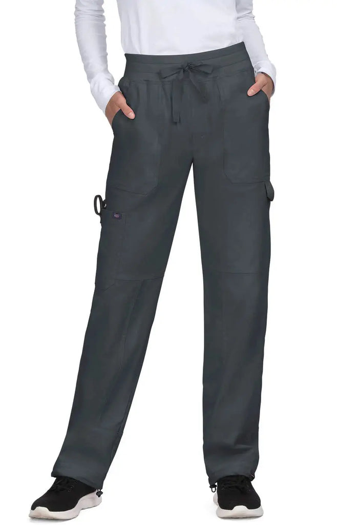 Koi Scrubs Stretch Alma Pant Charcoal | scrub-supply.com