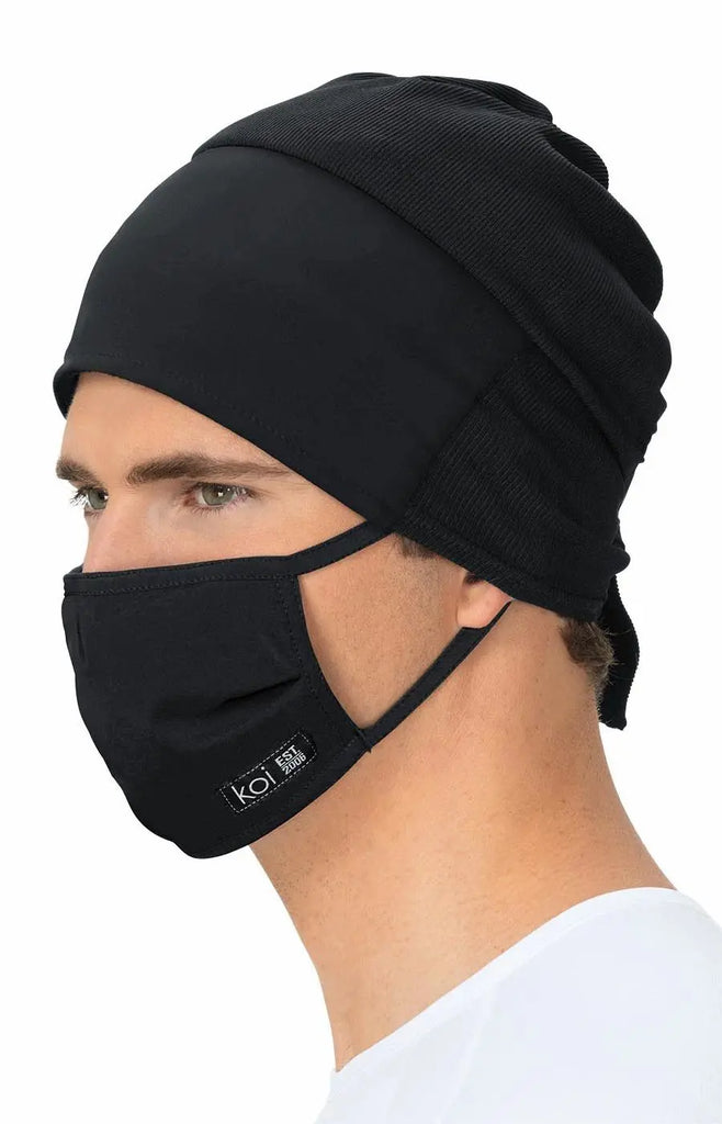 Koi Scrubs Face Mask with exchangeable filters Black | scrub-supply.com