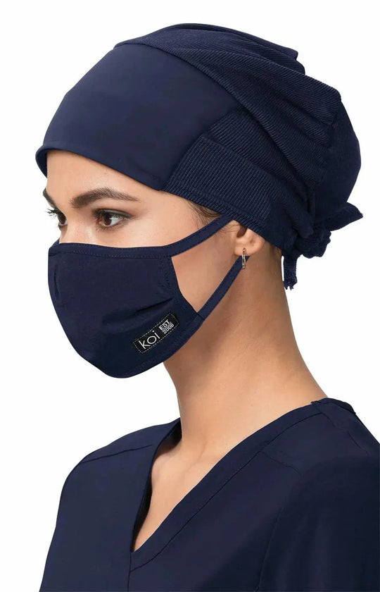 Koi Scrubs Face Mask with exchangeable filters Navy | scrub-supply.com