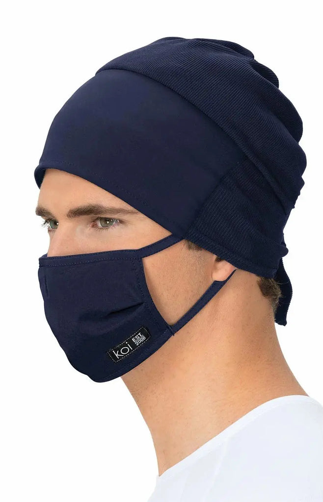 Koi Scrubs Face Mask with exchangeable filters Navy | scrub-supply.com