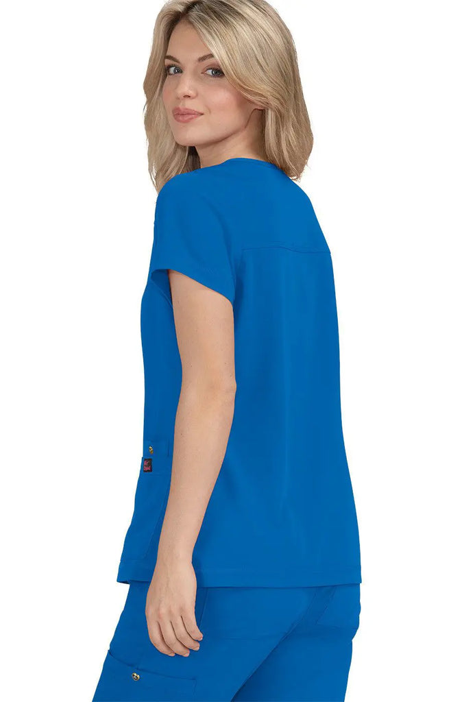 Koi Scrubs Freesia Top Royal Blue | scrub-supply.com