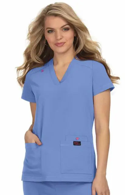 Koi Scrubs Freesia Top True Ceil | scrub-supply.com