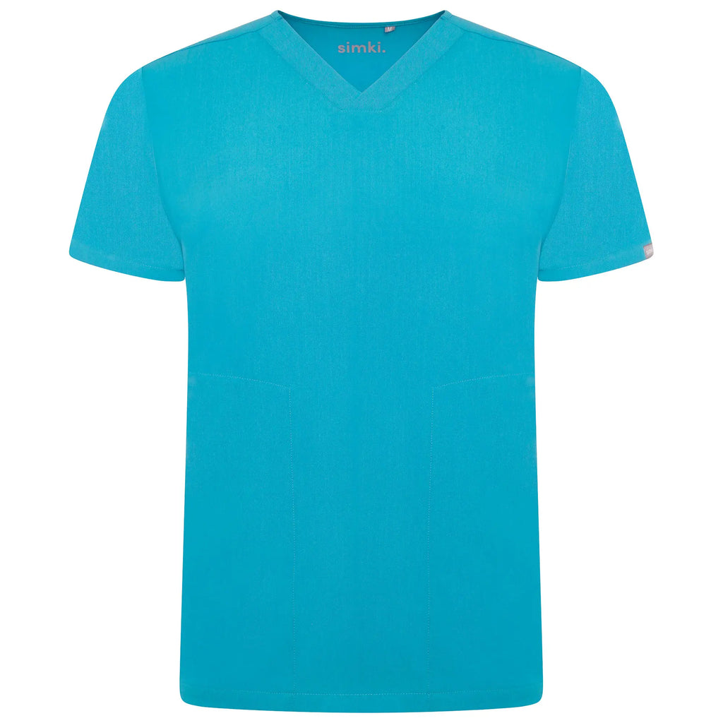 Simki Scrubs Oscar Scrub Top Teal | scrub-supply.com