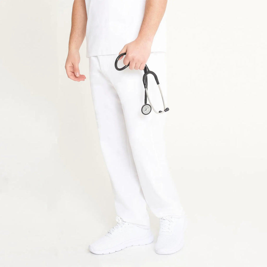 Simki Scrubs Otto Scrub Trouser White | scrub-supply.com