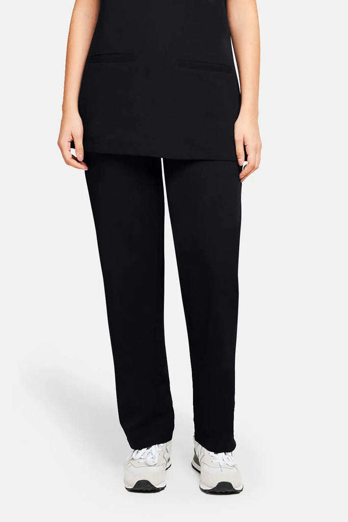 Simki Scrubs Arlo Straight Leg Scrub Trouser Black | scrub-supply.com