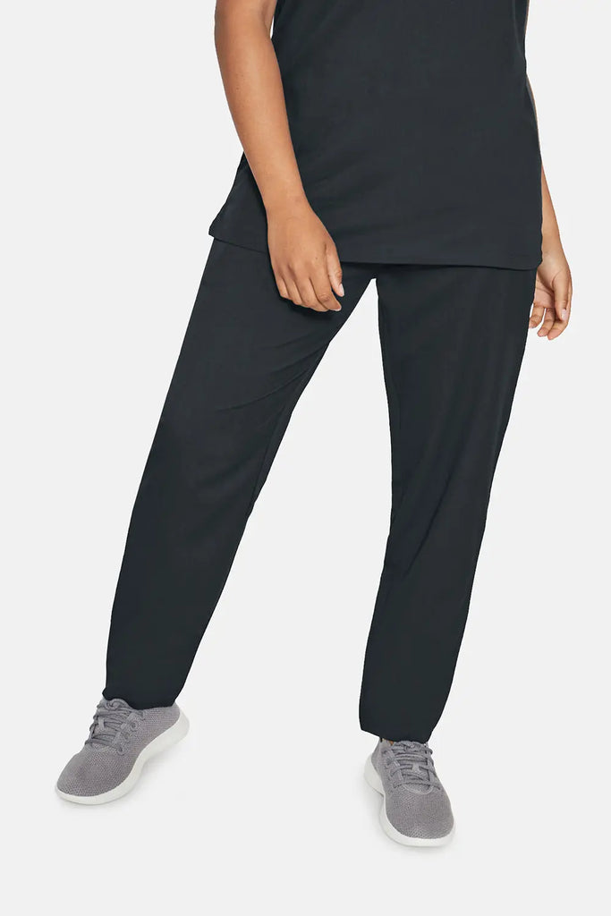 Simki Scrubs Arlo Straight Leg Scrub Trouser Soft Black | scrub-supply.com