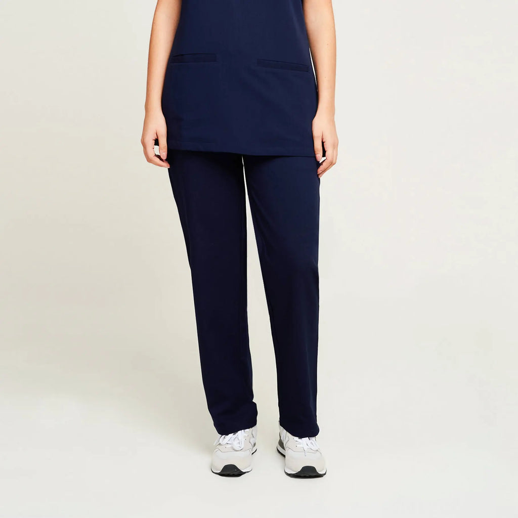 Simki Scrubs Arlo Straight Leg Scrub Trouser Navy | scrub-supply.com