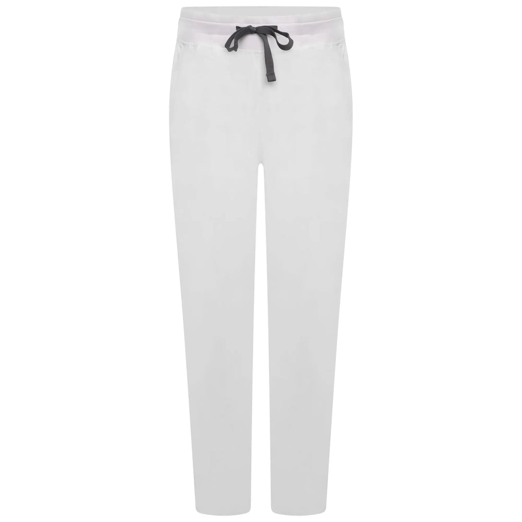 Simki Scrubs Arlo Straight Leg Scrub Trouser White | scrub-supply.com