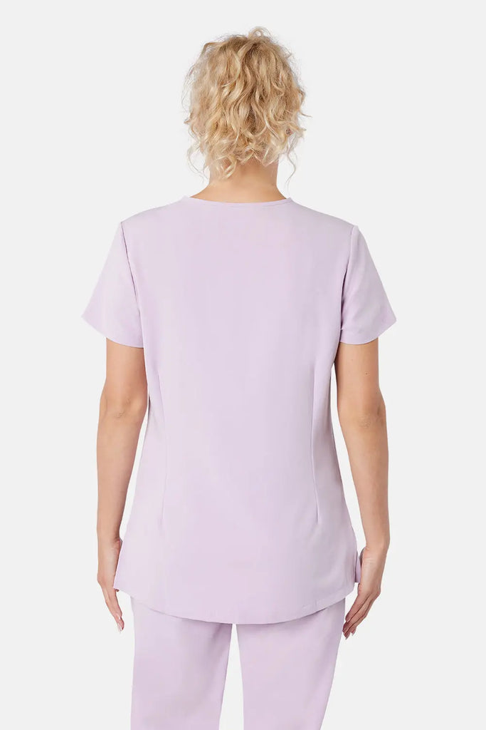 Simki Scrubs Women's Ari Two Pocket Scrub Top Blushing Pink | scrub-supply.com