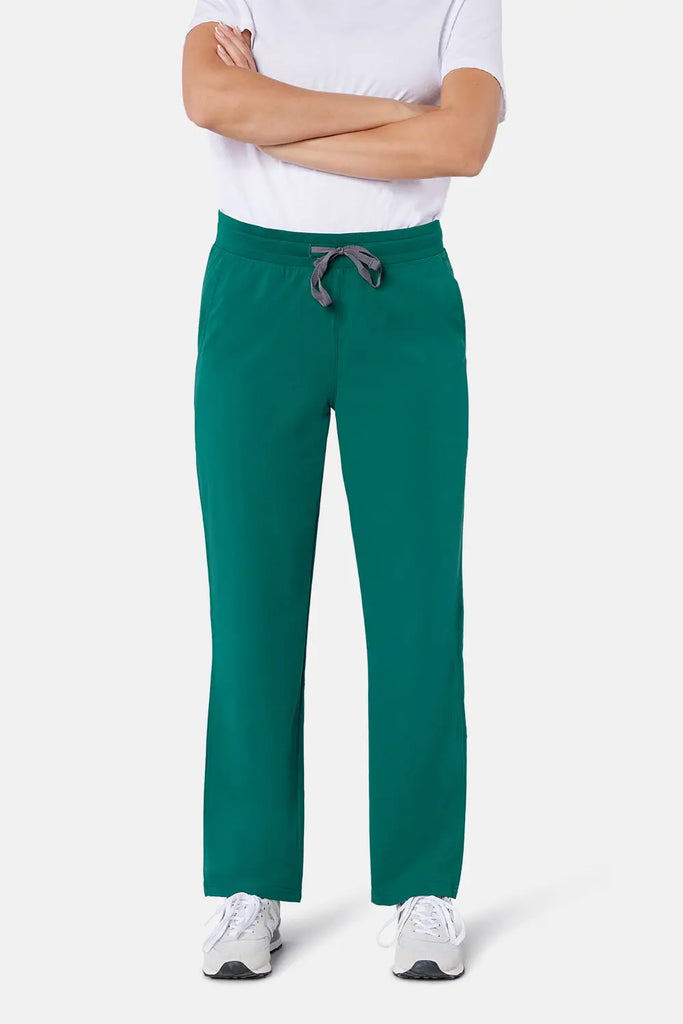 Simki Scrubs Women's Arlo Straight Leg Scrub Trouser Hunter Green | scrub-supply.com