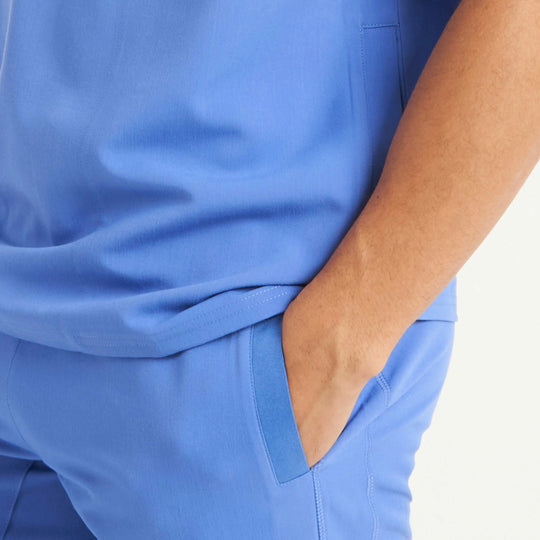 Simki Scrubs Men's Maxwell Scrub Jogger Ceil Blue | scrub-supply.com