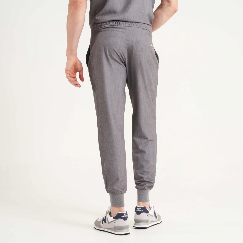 Simki Scrubs Men's Maxwell Scrub Jogger Charcoal | scrub-supply.com