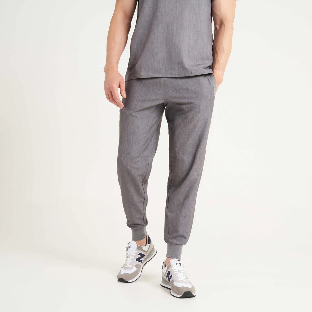 Simki Scrubs Men's Maxwell Scrub Jogger Charcoal | scrub-supply.com