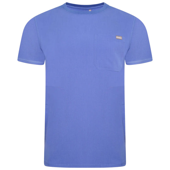 Simki Scrubs Men's Miles Scrub Top Ceil Blue | scrub-supply.com
