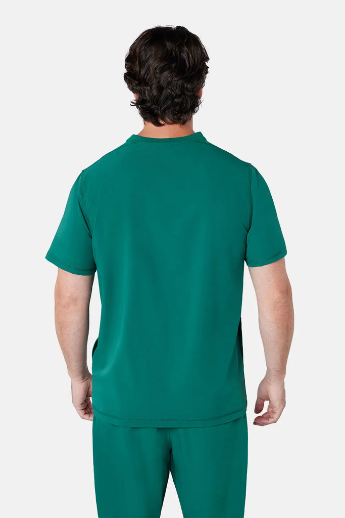 Simki Scrubs Men's Miles Scrub Top Hunter Green | scrub-supply.com
