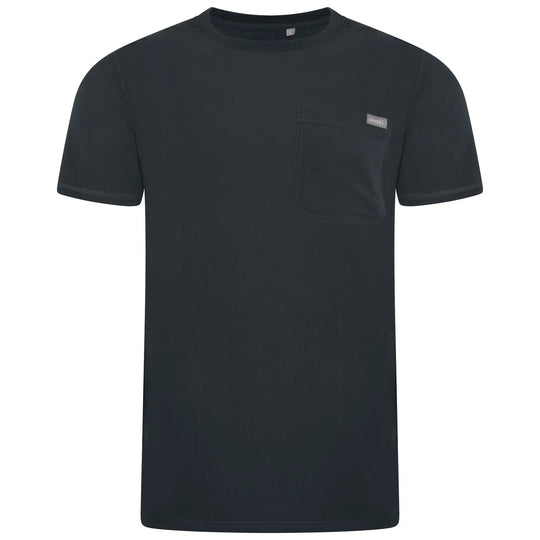 Simki Scrubs Men's Miles Scrub Top Soft Black | scrub-supply.com