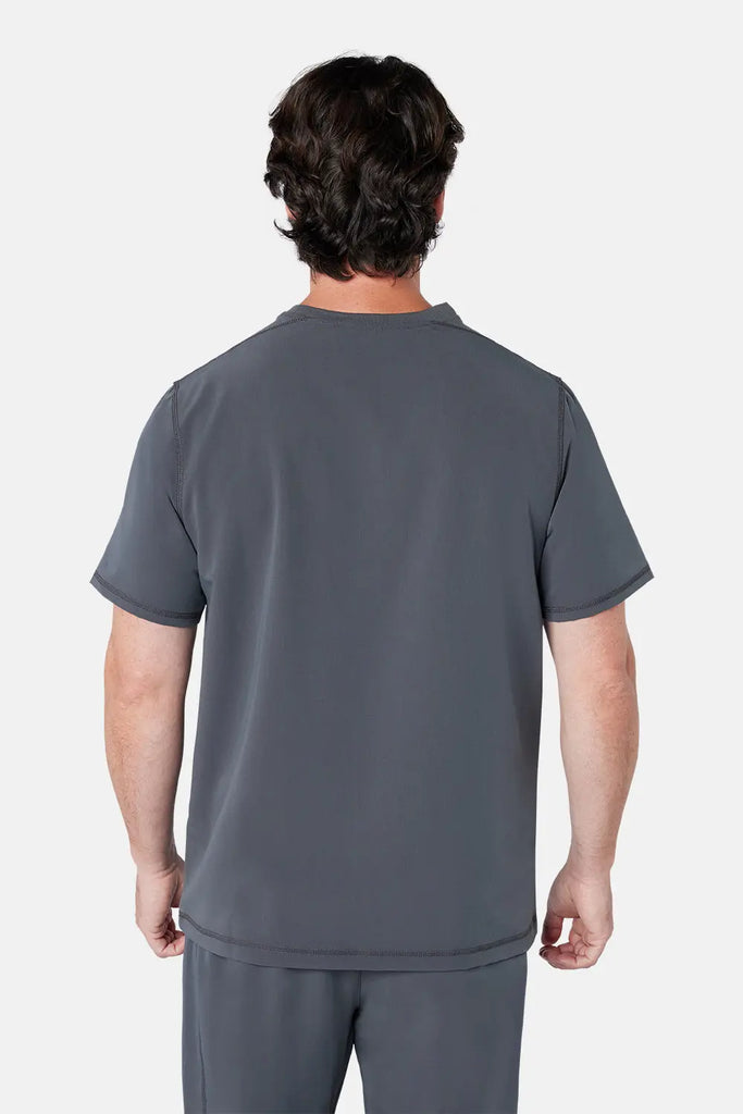 Simki Scrubs Men's Miles Scrub Top Pewter | scrub-supply.com