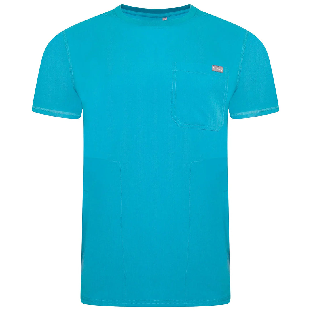 Simki Scrubs Men's Miles Scrub Top Teal | scrub-supply.com