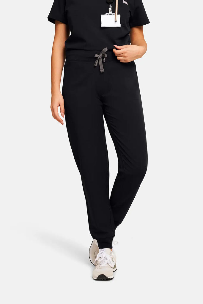 Simki Scrubs Women's Neo Jogger Scrub Trouser Black | scrub-supply.com