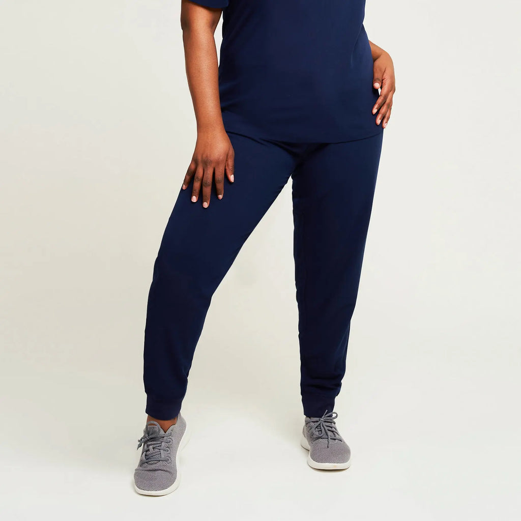 Simki Scrubs Women's Neo Jogger Scrub Trouser Navy | scrub-supply.com