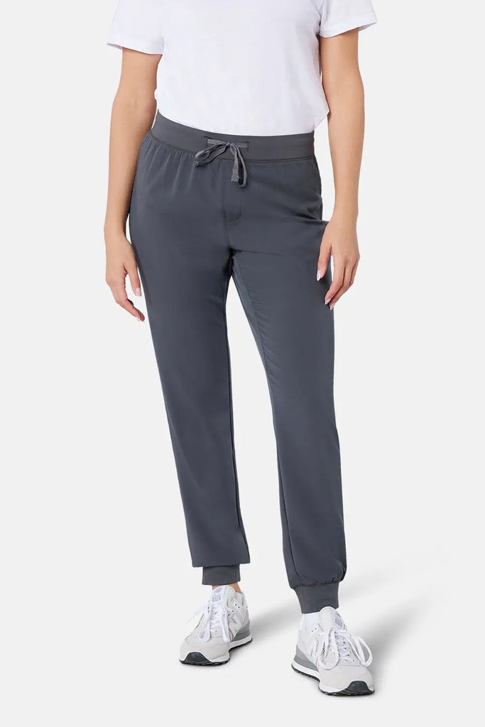 Simki Scrubs Women's Neo Jogger Scrub Trouser Pewter | scrub-supply.com