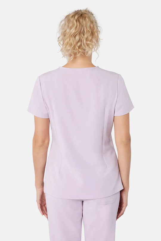 Simki Scrubs Women's Nova One Pocket Scrub Top Blushing Pink | scrub-supply.com