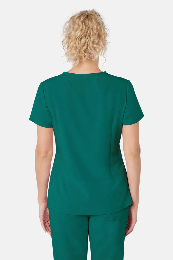 Simki Scrubs Women's Nova One Pocket Scrub Top Hunter Green | scrub-supply.com