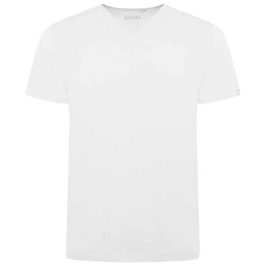 Simki Scrubs Men's Oscar Scrub Top White | scrub-supply.com