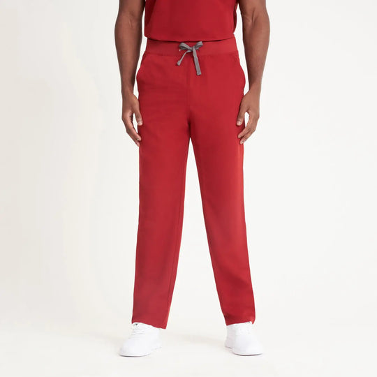 Simki Scrubs Men's Otto Scrub Trouser Burgundy | scrub-supply.com