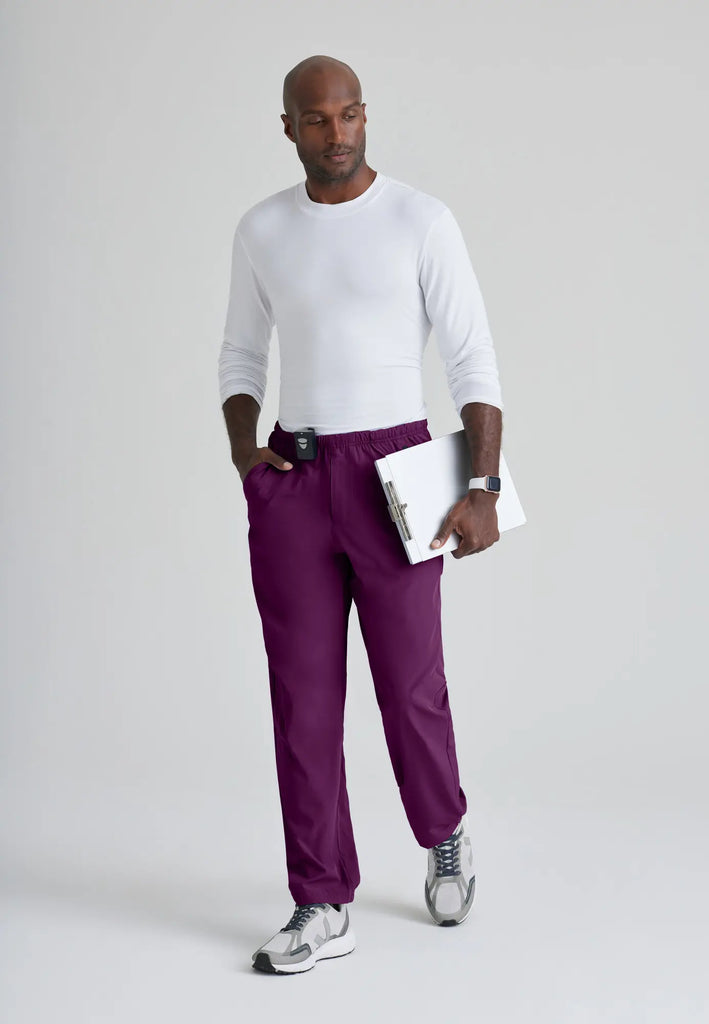 Barco Scrubs Men's Amplify Pant Wine | scrub-supply.com