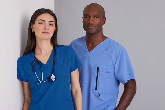 Barco Scrubs Women's Racer Top Prestige Pink | scrub-supply.com