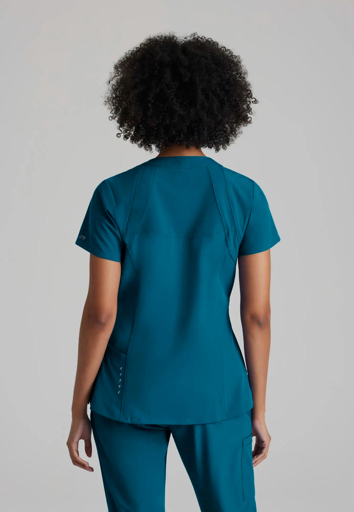 Barco Scrubs Women's Racer Top Bahama | scrub-supply.com