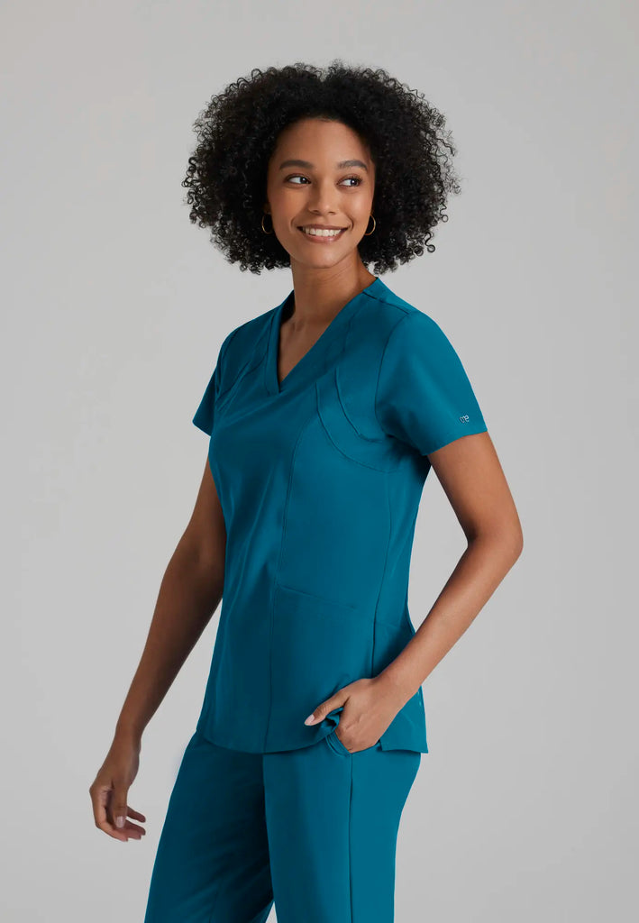 Barco Scrubs Women's Racer Top Bahama | scrub-supply.com