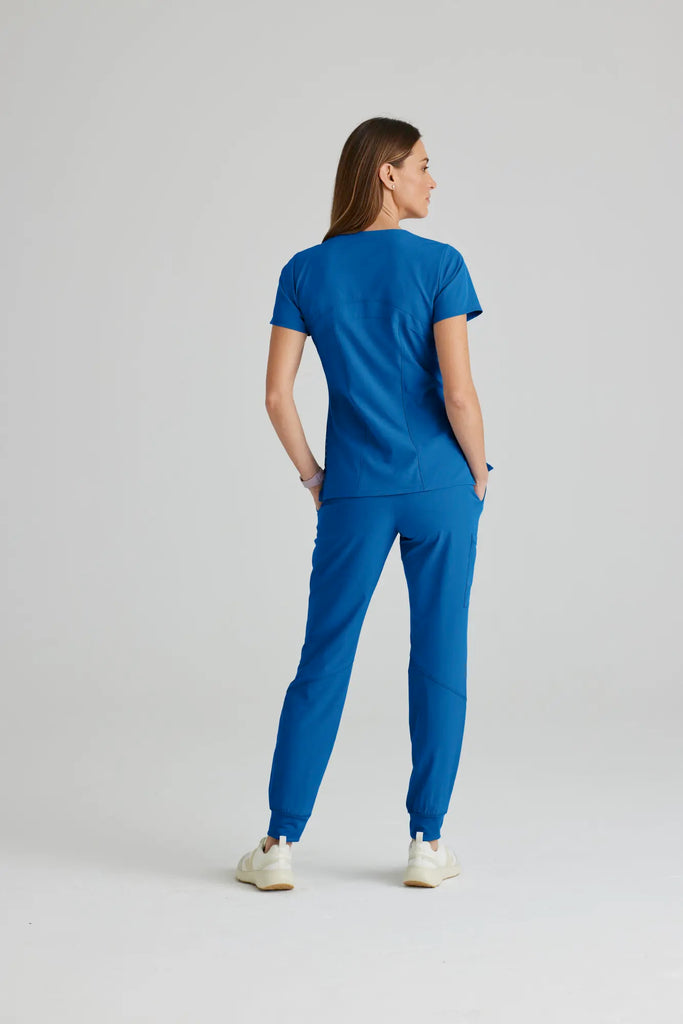 Barco Scrubs Women's Pulse Top New Royal | scrub-supply.com