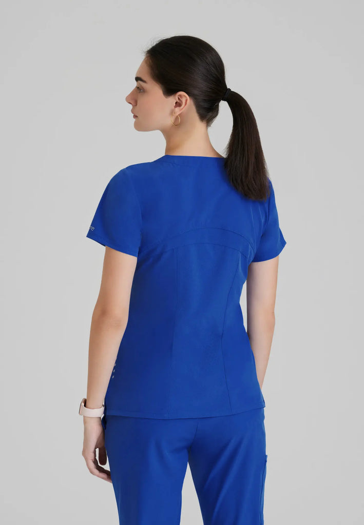 Barco Scrubs Women's Pulse Top Cobalt | scrub-supply.com