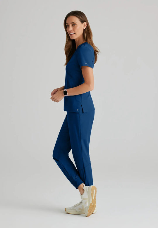 Barco Scrubs Women's Pulse Top Indigo | scrub-supply.com