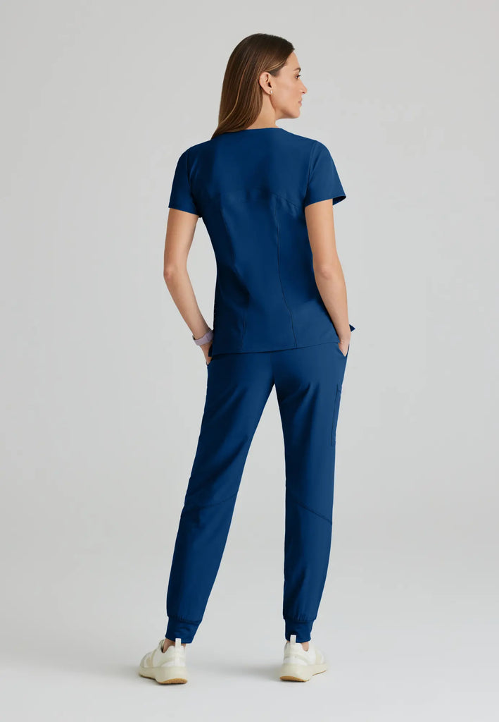 Barco Scrubs Women's Pulse Top Indigo | scrub-supply.com