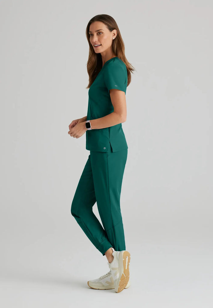 Barco Scrubs Women's Pulse Top Hunter Green | scrub-supply.com