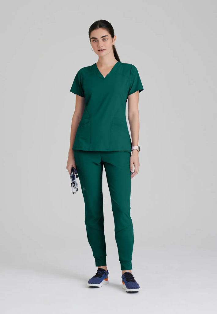 Barco Scrubs Women's Pulse Top Hunter Green | scrub-supply.com