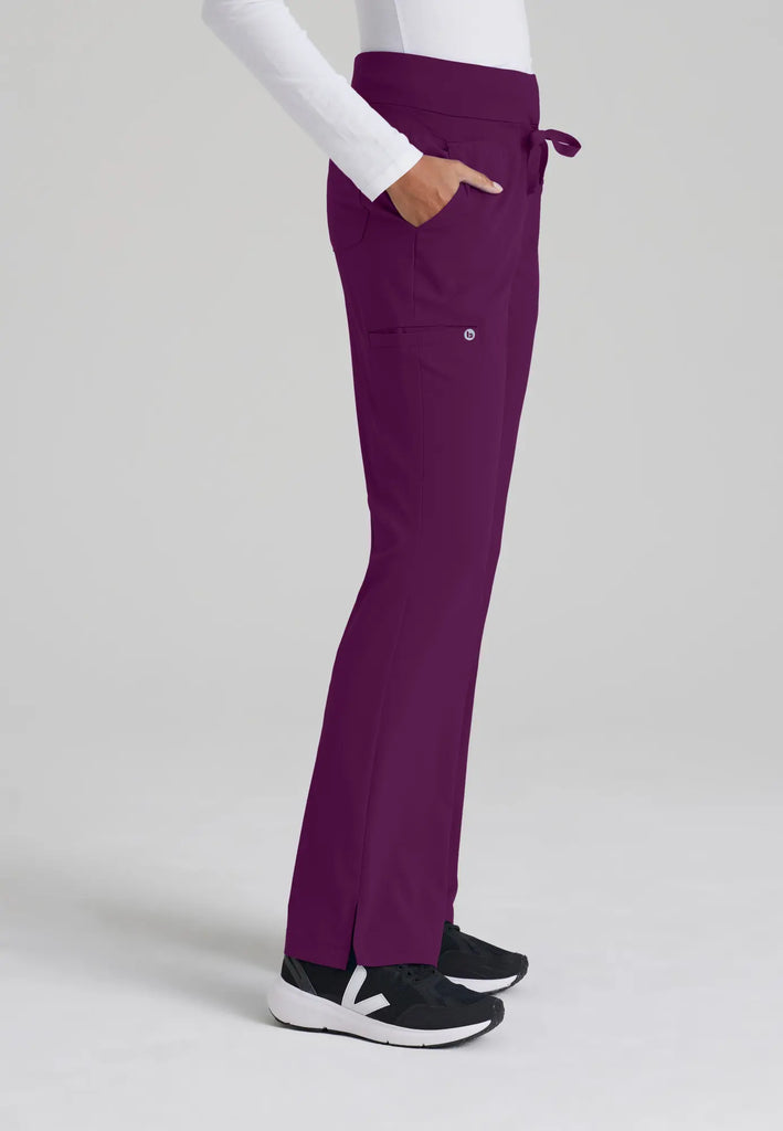 Barco Scrubs Women's Stride Pant Wine | scrub-supply.com