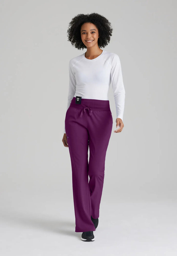 Barco Scrubs Women's Stride Pant Wine | scrub-supply.com