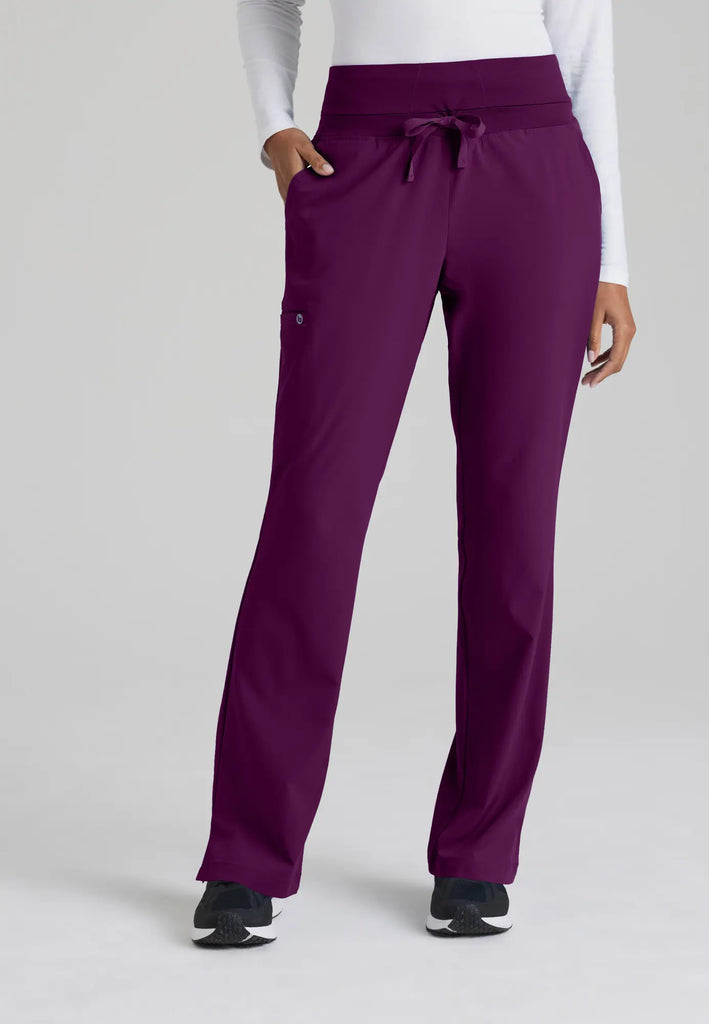 Barco Scrubs Women's Stride Pant Wine | scrub-supply.com