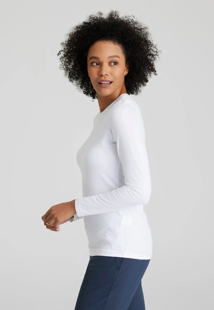 Barco Scrubs Women's Accelerate Underscrub White | scrub-supply.com