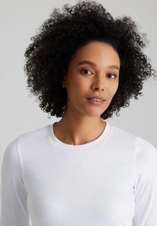 Barco Scrubs Women's Accelerate Underscrub White | scrub-supply.com
