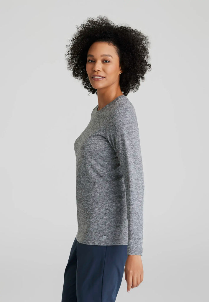 Barco Scrubs Women's Accelerate Underscrub Grey Heather | scrub-supply.com