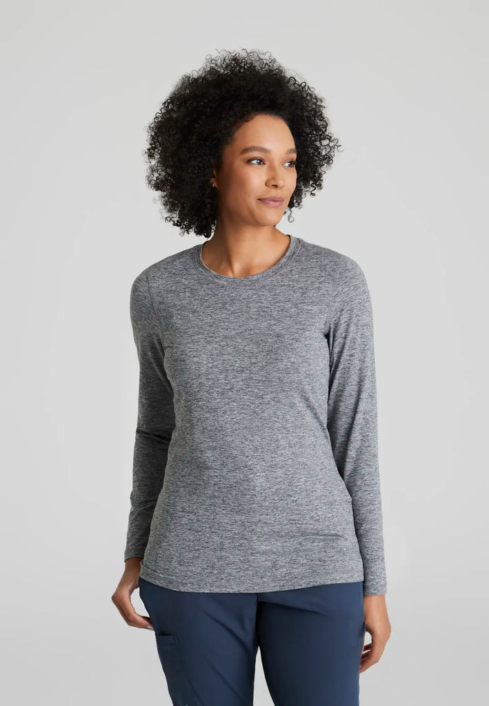 Barco Scrubs Women's Accelerate Underscrub Grey Heather | scrub-supply.com