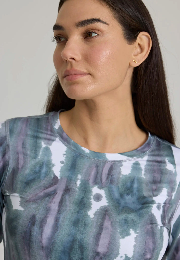 Barco Scrubs Women's Accelerate Underscrub Multi Tie-dye | scrub-supply.com